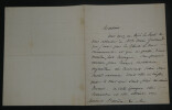 Fran&ccedil;ois-Auguste-Marie MIGNET - LETTRE AUTOGRAPHE SIGN&Eacute;E A Mr BARRIERE 1846 3p.. Fran&ccedil;ois-Auguste-Marie MIGNET
