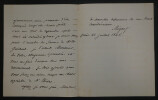 Fran&ccedil;ois-Auguste-Marie MIGNET - LETTRE AUTOGRAPHE SIGN&Eacute;E A Mr BARRIERE 1846 3p.. Fran&ccedil;ois-Auguste-Marie MIGNET