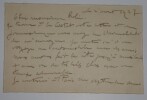 LETTRE AUTOGRAPHE SIGN&Eacute;E DESTIN&Eacute;E A Louis ROBIN, 1927. VIVREL Andr&eacute;-L&eacute;on