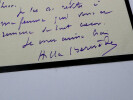 Arthur BERN&Egrave;DE - LETTRE AUTOGRAPHE SIGN&Eacute;E A Ernest [LAFENESTRE], Paris, 1919. Arthur BERN&Egrave;DE