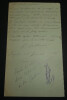 Generoso GALLUCCI - CARTE AUTOGRAPHE SIGN&Eacute;E A Charles-Ange LAISANT, Paris, 1900. Generoso GALLUCCI