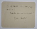 Victorin de JONCI&Egrave;RES - LETTRE AUTOGRAPHE SIGNEE, 1893. Victorin de Jonci&egrave;res