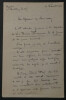 Paul FORT - LETTRE AUTOGRAPHE SIGN&Eacute;E DE 2 PAGES REVUE FRANCAISE, Argenlieu, 1922. Paul FORT
