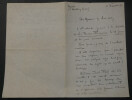Paul FORT - LETTRE AUTOGRAPHE SIGN&Eacute;E DE 2 PAGES REVUE FRANCAISE, Argenlieu, 1922. Paul FORT