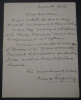 Andr&eacute; de FOUQUI&Egrave;RES, Homme de lettres - LETTRE AUTOGRAPHE SIGN&Eacute;E 1923. Andr&eacute; de FOUQUI&Egrave;RES