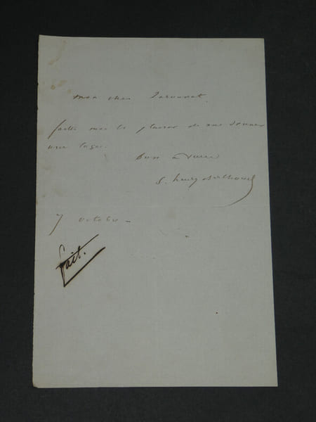 Samuel Henry BERTHOUD &eacute;crivain - LETTRE AUTOGRAPHE SIGN&Eacute;E &Agrave; Charles De LAROUNAT. Samuel-Henry BERTHOUD