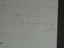 Samuel Henry BERTHOUD &eacute;crivain - LETTRE AUTOGRAPHE SIGN&Eacute;E &Agrave; Charles De LAROUNAT. Samuel-Henry BERTHOUD
