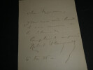 Robert PLANQUETTE- LETTRE AUTOGRAPHE SIGN&Eacute;E au sujet de "la salamandre", 1886. Robert PLANQUETTE