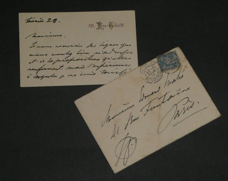 Henri OPPER de BLOWITZ - CARTE AUTOGRAPHE SIGN&Eacute;E [&eacute;tranger &agrave; tout syndicat] 1888. Henri Opper de Blowitz