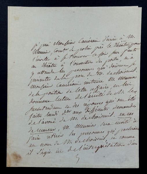 Vincent CAMPENON - Lettre autographe sign&eacute;e &agrave; Barth&eacute;l&eacute;my-Andr&eacute; CAMERANI, 1er f&eacute;vrier 1809. Vincent Campenon