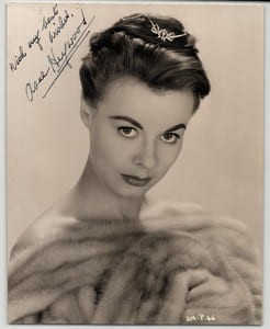 Anne HEYWOOD autographe - PHOTOGRAPHIE DÉDICACÉE ET SIGNÉE de sa main 23 x 19 cm
