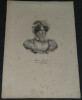 Gravure Marie-Am&eacute;lie de Bourbon-Siciles Reine des Fran&ccedil;ais, lithographie Delpech. Fran&ccedil;ois-S&eacute;raphin Delpech