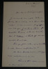 Henri de NOUSSANNE, Journaliste - LETTRE AUTOGRAPHE SIGN&Eacute;E SUR UN ARTICLE, 1902. Henri de NOUSSANNE