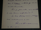 Henri de NOUSSANNE, Journaliste - LETTRE AUTOGRAPHE SIGN&Eacute;E SUR UN ARTICLE, 1902. Henri de NOUSSANNE