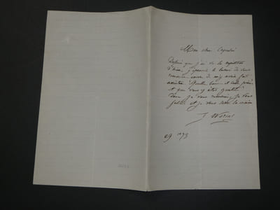 Gustave WORMS, lettre autographe signée, 4 pages, remerciement à COQUELIN Aîné