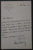 Andr&eacute; BELLESSORT, Po&egrave;te - LETTRE AUTOGRAPHE SIGN&Eacute;E PARIS 1923. Andr&eacute; BELLESSORT