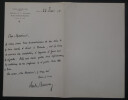 Andr&eacute; BELLESSORT, Po&egrave;te - LETTRE AUTOGRAPHE SIGN&Eacute;E PARIS 1923. Andr&eacute; BELLESSORT