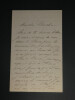 Joseph JOUMARD - LETTRE AUTOGRAPHE SIGN&Eacute;E &agrave; son Boucher 2 pages. Joseph JOUMARD