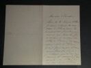 Joseph JOUMARD - LETTRE AUTOGRAPHE SIGN&Eacute;E &agrave; son Boucher 2 pages. Joseph JOUMARD