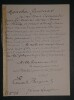 LETTRE AUTOGRAPHE SIGN&Eacute;E &Agrave; Louis GRANDERAX, JOACHIM MURAT, 1898. BERGERAT Emile
