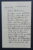 Auguste CHAPUIS, compositeur - LETTRE AUTOGRAPHE SIGN&Eacute;E DE 3 PAGES, 1909. Auguste CHAPUIS