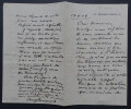 Auguste CHAPUIS, compositeur - LETTRE AUTOGRAPHE SIGN&Eacute;E DE 3 PAGES, 1909. Auguste CHAPUIS