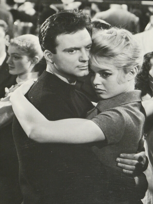 Brigitte BARDOT, Franco INTERLENGHI - Photo originale, "En cas de malheur", 1958. Brigitte BARDOT, Franco INTERLENGHI