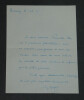 Georges GOYAU - Lettre autographe sign&eacute;e - "culture f&eacute;minine" - 1935. Georges GOYAU