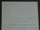 Georges GOYAU - Lettre autographe sign&eacute;e - "culture f&eacute;minine" - 1935. Georges GOYAU