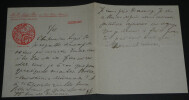 Jean Wladimir BIENSTOCK - LETTRE AUTOGRAPHE &agrave; Aur&eacute;lien LUGN&Eacute;-POE, 2 pages. BIENSTOCK, Jean Wladimir