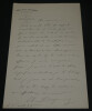 Charles DUPUY - LETTRE AUTOGRAPHE SIGN&Eacute;E - 1895. Charles Dupuy