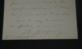 Charles DUPUY - LETTRE AUTOGRAPHE SIGN&Eacute;E - 1895. Charles Dupuy