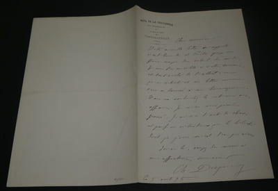 Charles DUPUY - LETTRE AUTOGRAPHE SIGNÉE - 1895