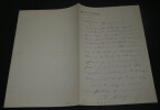 Charles DUPUY - LETTRE AUTOGRAPHE SIGN&Eacute;E - 1895. Charles Dupuy