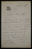 Jules-Antoine Maillard DE LA GOURNERIE - LETTRE AUTOGRAPHE SIGN&Eacute;E, 1879. Jules-Antoine Maillard DE LA GOURNERIE