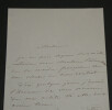 &Eacute;milie DUBOIS - LETTRE AUTOGRAPHE SIGN&Eacute;E. &Eacute;milie DUBOIS