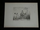Horace Vernet - Ensemble de 6 lithographies Sc&egrave;nes de chasse & marines 1810/30. Horace Vernet