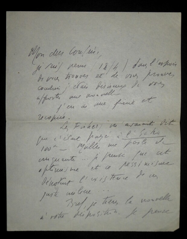 LETTRE AUTOGRAPHE SIGN&Eacute;E, A PROPOS D'UNE NOUVELLE. Paul Reboux (Andr&eacute; Amillet)