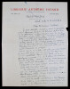 Pierre NORD - LETTRE AUTOGRAPHE SIGN&Eacute;E A Roger VALUET, Monte-Carlo, 1957. Pierre NORD