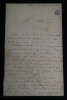 LETTRE AUTOGRAPHE SIGN&Eacute;E. Joseph Morpain
