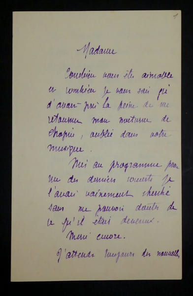 HUSSONMOREL Val&eacute;ry - LETTRE AUTOGRAPHE SIGN&Eacute;E, PARIS, 1884. Val&eacute;ry Hussonmorel