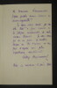 HUSSONMOREL Val&eacute;ry - LETTRE AUTOGRAPHE SIGN&Eacute;E, PARIS, 1884. Val&eacute;ry Hussonmorel