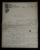 LUIGINI Alexandre - LETTRE AUTOGRAPHE SIGN&Eacute;E, CONCERTS BELLECOUR, 1892. Alexandre Luigini
