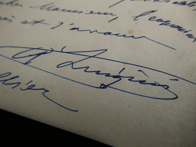 LUIGINI Alexandre - LETTRE AUTOGRAPHE SIGNÉE, CONCERTS BELLECOUR, 1892