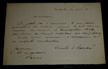 Corneille L. LANDR&Eacute; - LETTRE AUTOGRAPHE SIGN&Eacute;E A C.A. LAISANT, 1887, Dordrecht. Corneille L. LANDR&Eacute;