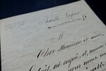 LETTRE AUTOGRAPHE SIGN&Eacute;E, A PROPOS D'UNE VISITE. Achille Naquet