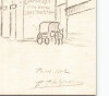 Dessin au crayon, vue de Paris, par E. Phelipeau, sign&eacute; 1912. E. Phelipeau