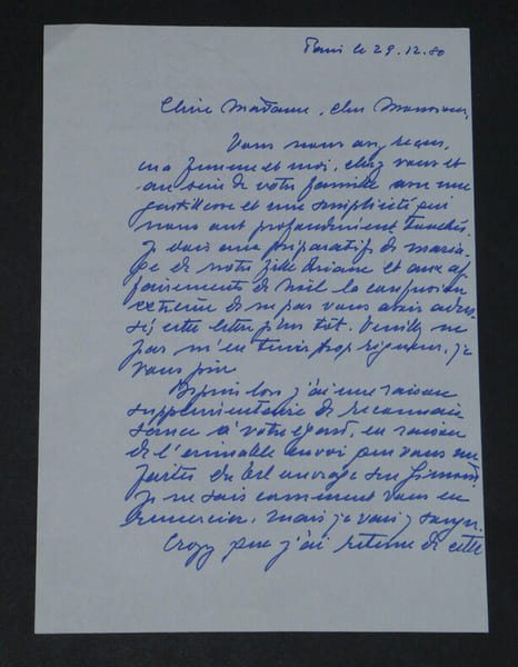 Victor BEYER , Historien de l'art alsacien - LETTRE AUTOGRAPHE SIGN&Eacute;E - 1980. Victor BEYER