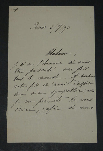 Robert d'ANDIGN&Eacute; - LETTRE AUTOGRAPHE SIGN&Eacute;E, 2 pages, 2 juillet 1890. Robert d'ANDIGN&Eacute;