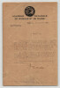 Jacques Rouch&eacute; - Lettre dactylographi&eacute;e sign&eacute;e &agrave; Monsieur Marc David - 1920. Jacques Rouch&eacute;
